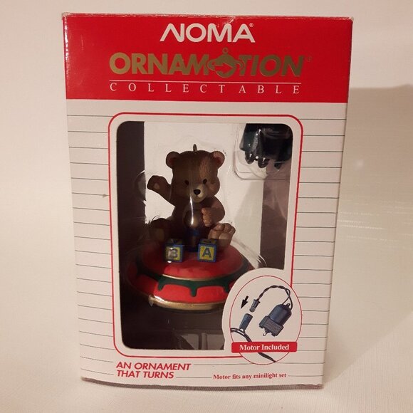 Vintage 1989 Ornamotion Rotating Ornament  Baby - Picture 1 of 2